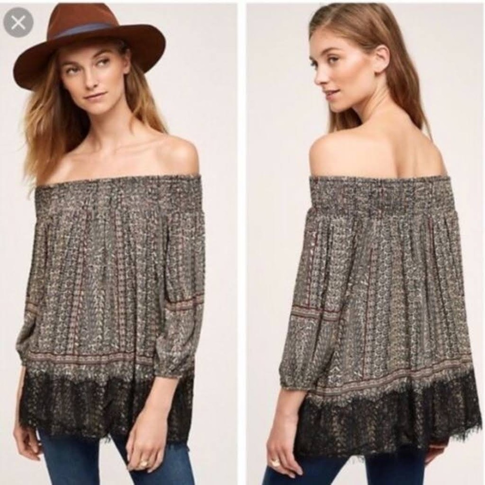 Anthropologie Vanessa Virginia Augusta Off the Shoulder Top